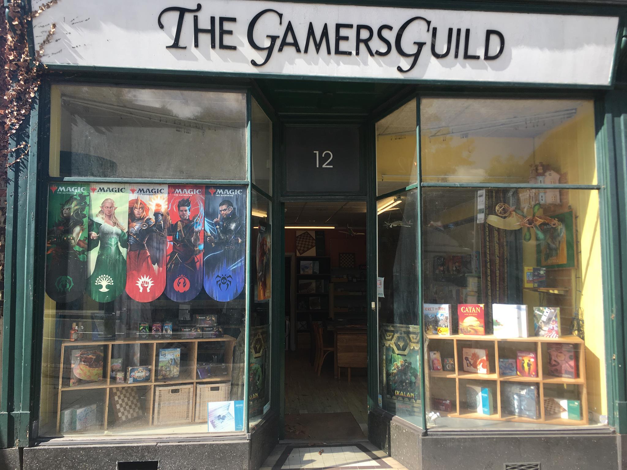 Storefront of the gamers guild in Redhill